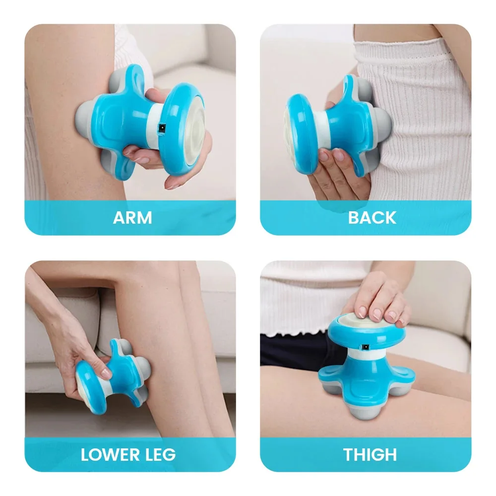 Portátil massagem de corpo inteiro triângulo elétrico massagem amassar massageador casa relaxamento emagrecimento massageador