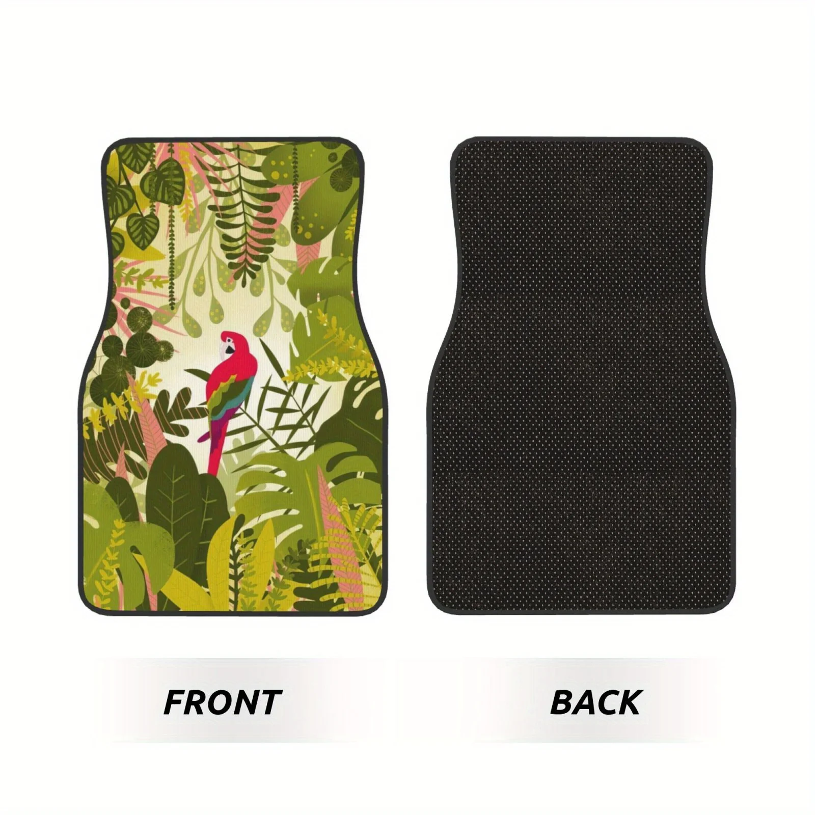 4pcs Car Floor Mats With Personalized Designs. Stylish And Classic Shapes, Perfect For Car Modifications. Suitable For Car Inter
