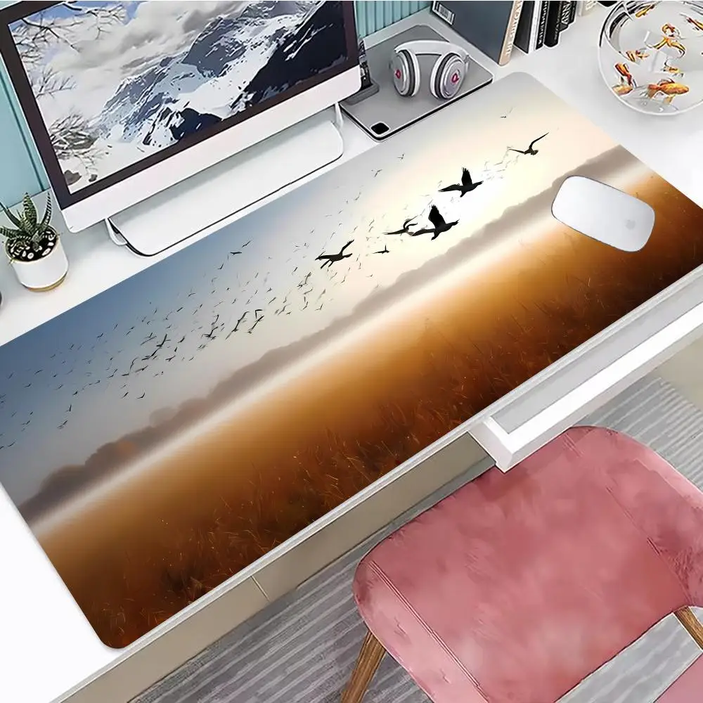 

A Lot Of Birds Mouse Pad Gaming Mouse Pad, Mouse Pad with Edges and Non-Slip Rubber Base, Extended Mouse Pad