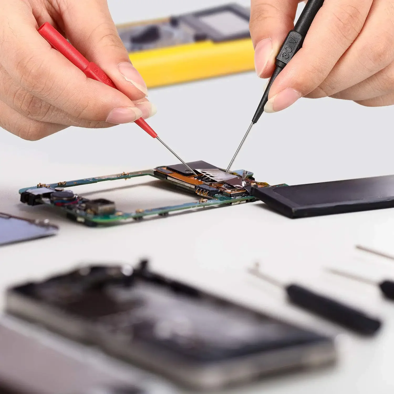 19-delige multimeter-testset Isolatie-achtersondes Automotive voor multimetertest Banaan-aansluiting Plug Autotester