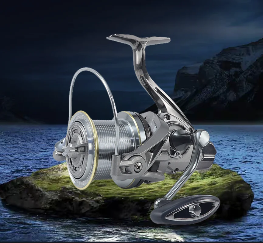 New Spinning Wheels  Metal Wire Cups  Fishing Wheels   And Long-Distance Casting Of 10000  Large-Scale Sea Fishing Reel.
