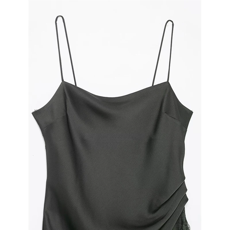 2023 Spitze Slip Kleid Frau Backless Kurze Kleider für Frauen Asymmetrische Party frauen Sommer Kleid Abend Sexy Kleider