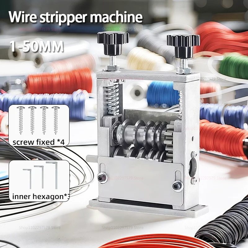 

Dual-Drive Wire StripperWire Stripping Tool for 1 to 50mm Scrap WireCopper Wire Stripper for Remaining Cables