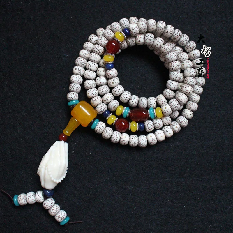 Factory Wholesale Xingyue Bodhi Lunar January7x9Barrel beads Ivory Nut Buddha Hand Pendant Red Agate round Beads Men and Women