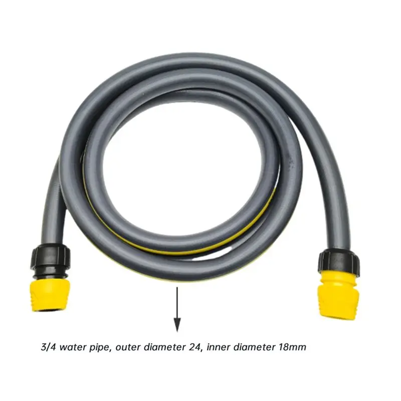 M12K-For Karcher 2M 3/4 Water Inlet Pipe Garden Hose Connector With 3 Water Pipe Connections Gardening Water Stop