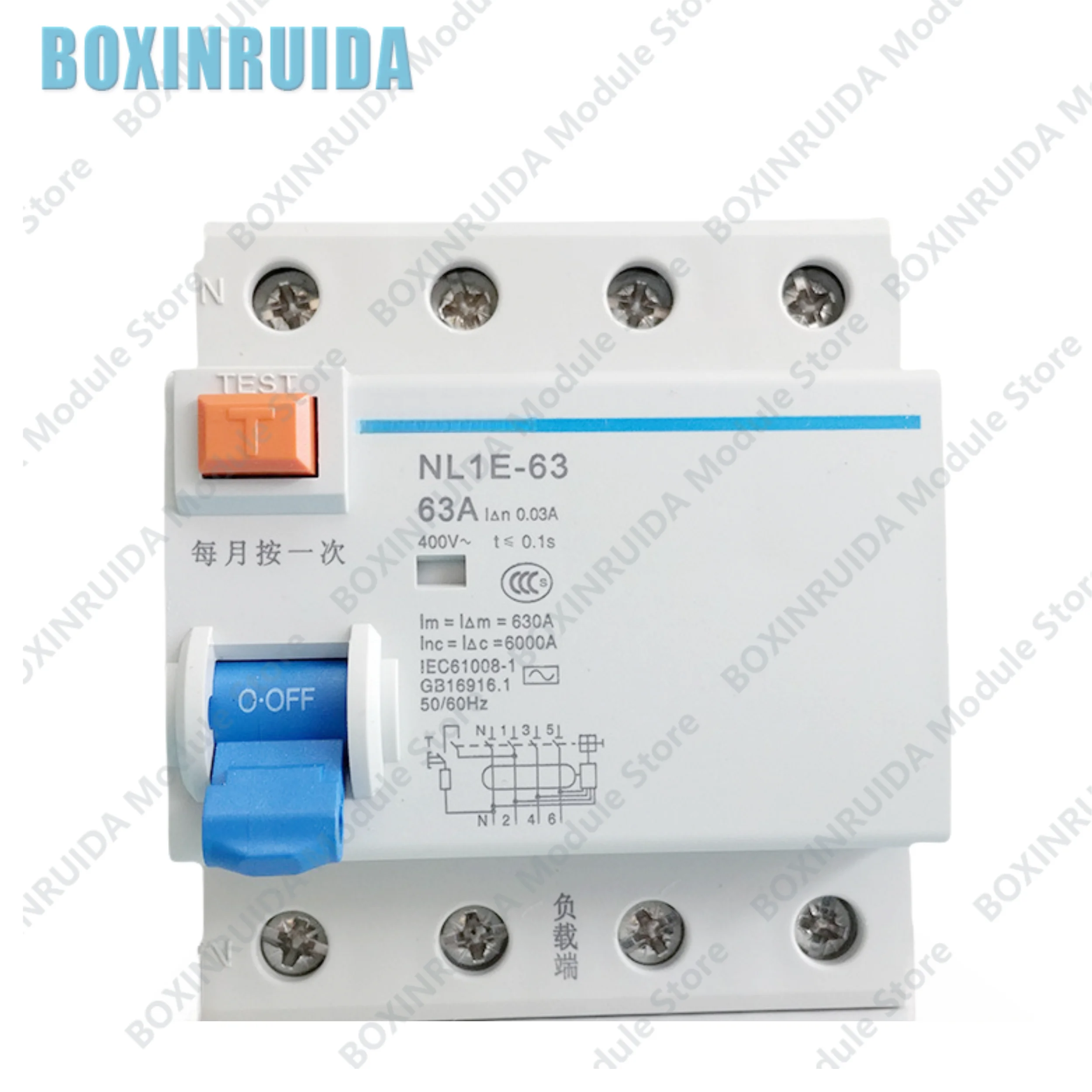Brand new original Leakage circuit breaker NL1E-63 4P 25A 40A 63A