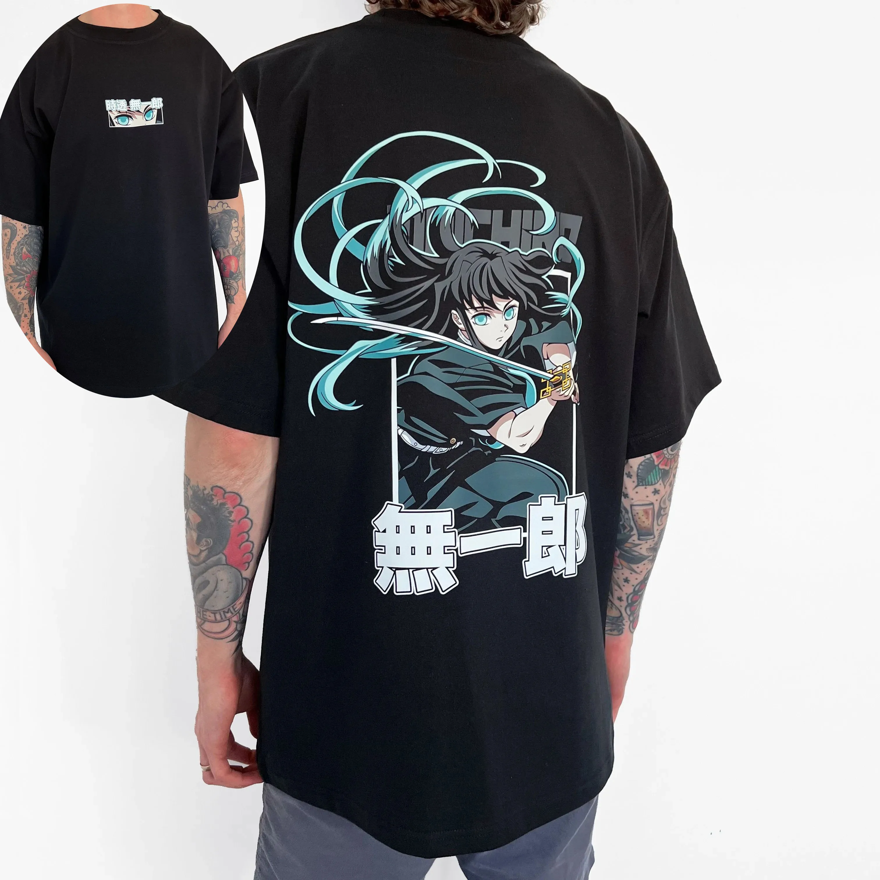 

Japanese Anime Shirt Demon Slayer Infinity Castle T-Shirt Men Cartoon Kimetsu No Yaiba Cotton Streetwear Clothes Cool Y2K Tees