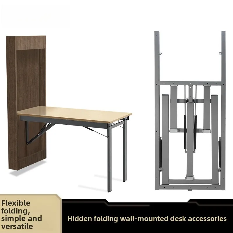 Household Wall Foldable Dining Table Hardware Accessories Multifunctional Invisible Wall Table