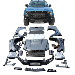 Car Front Bumper Facelift Wide Conversion Bodykit for Ford Ranger Upgrade F150 for Raptor 2012 2019