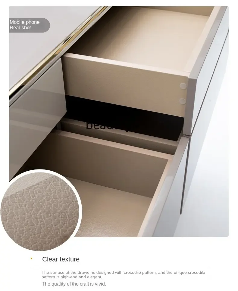

cn8350 LHY zq Italian Style Entrance Cabinet Hong Kong Style Light Luxury Xuan Locker Simple Chest of Six Drawers Simple Luxury