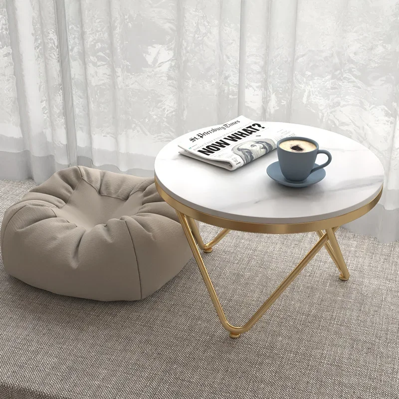 Nordic rock slab bay window tatami modern simple fashion coffee table light luxury balcony tatami sitting simple tea