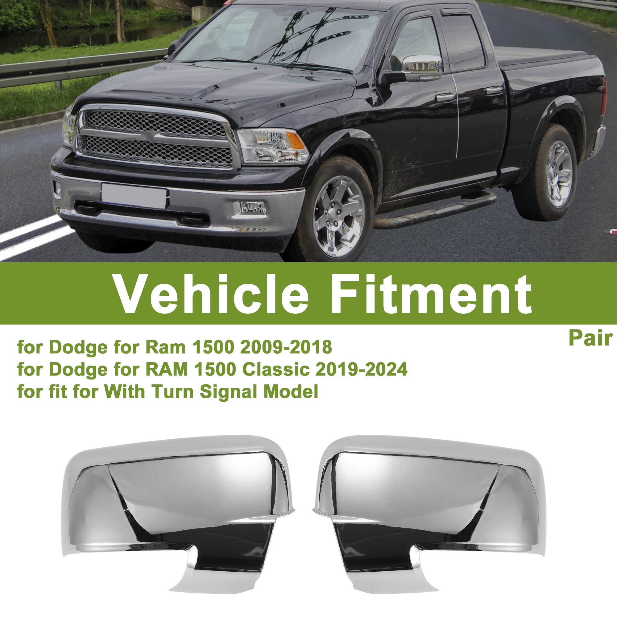 

UXCELL левая и правая боковая крышка зеркала, сменная крышка гальванического цвета для Dodge