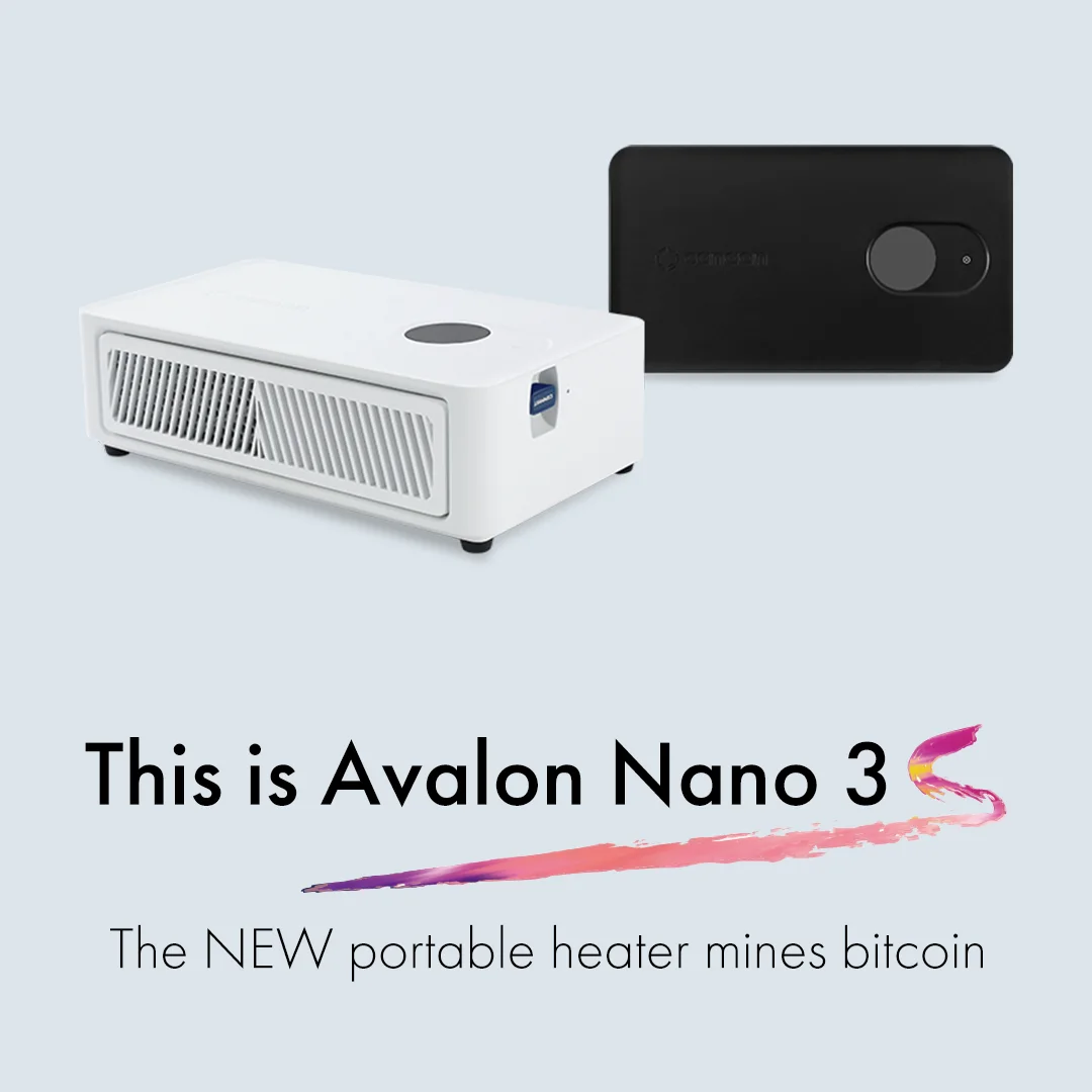 Canaan Avalon Nano3S Asic Miner BTC Crypto 1Pc Blsck/White Brand New 6TH/s 140W 28V Ethernet / Wi-Fi bitcoin miners In Stock