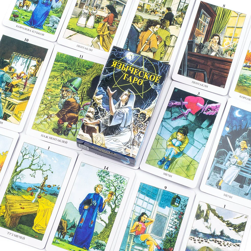 Tarot païen ЯЕСКОЕ ТАРО 78 pièces visions russes Tarot Deck Divination destin Tarot Oracle cartes fête divertissement jeu de société