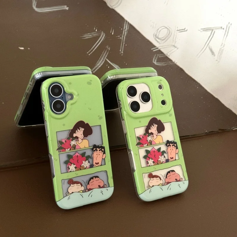 Etui na telefon Cartoon Cute Crayon Shin-chan Nohara Hiroshi Nohara Misa na iPhone 13 14 15 16 17 Pro Max, zabawny pokrowiec