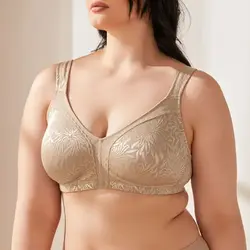 Wingslove Wireless Minimizer Bra for Women, Full Coverage Plus Size Non-Padded, Wide Strap Comfortable Support, Full Figure Ever