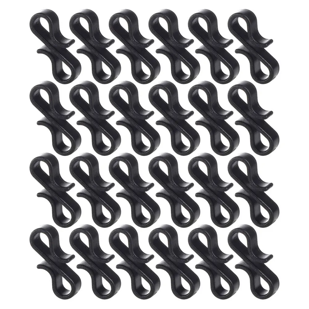 

50Pcs Plastic Light Clips S Shaped Hangers for Christmas Lights Outdoor String Light Fixtures Garden Patio Decoration Clips