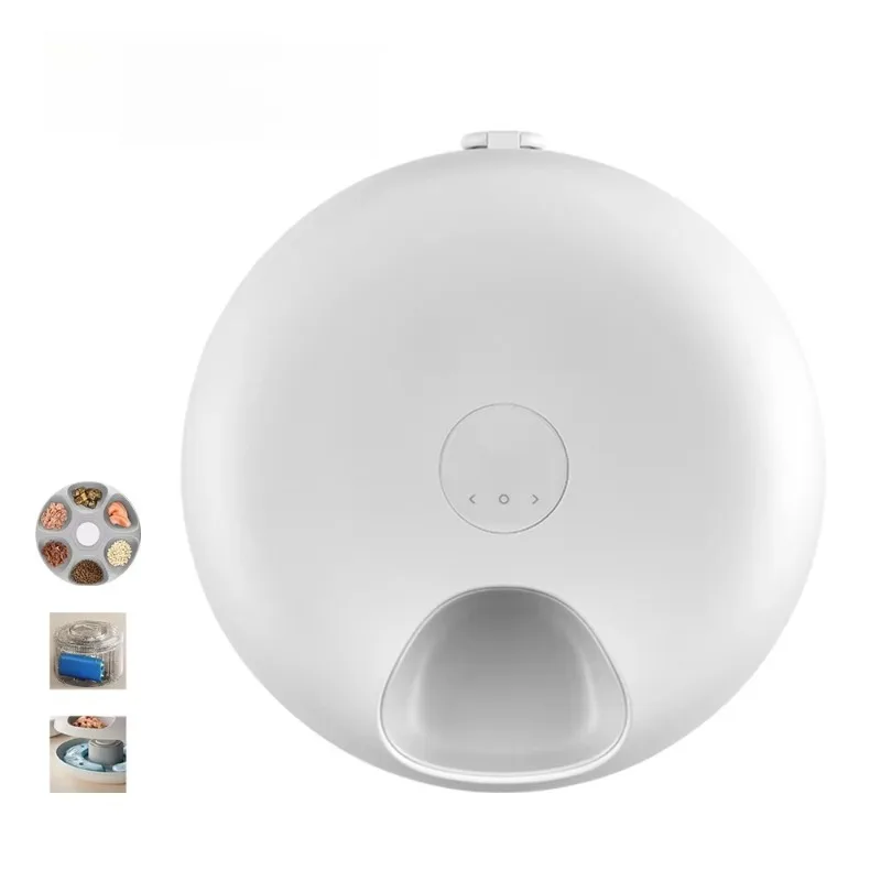 

Automatic 6 Meal Timed Preservation Fresh Cat Small Animal Pet Wet Food Bowl Feeder
