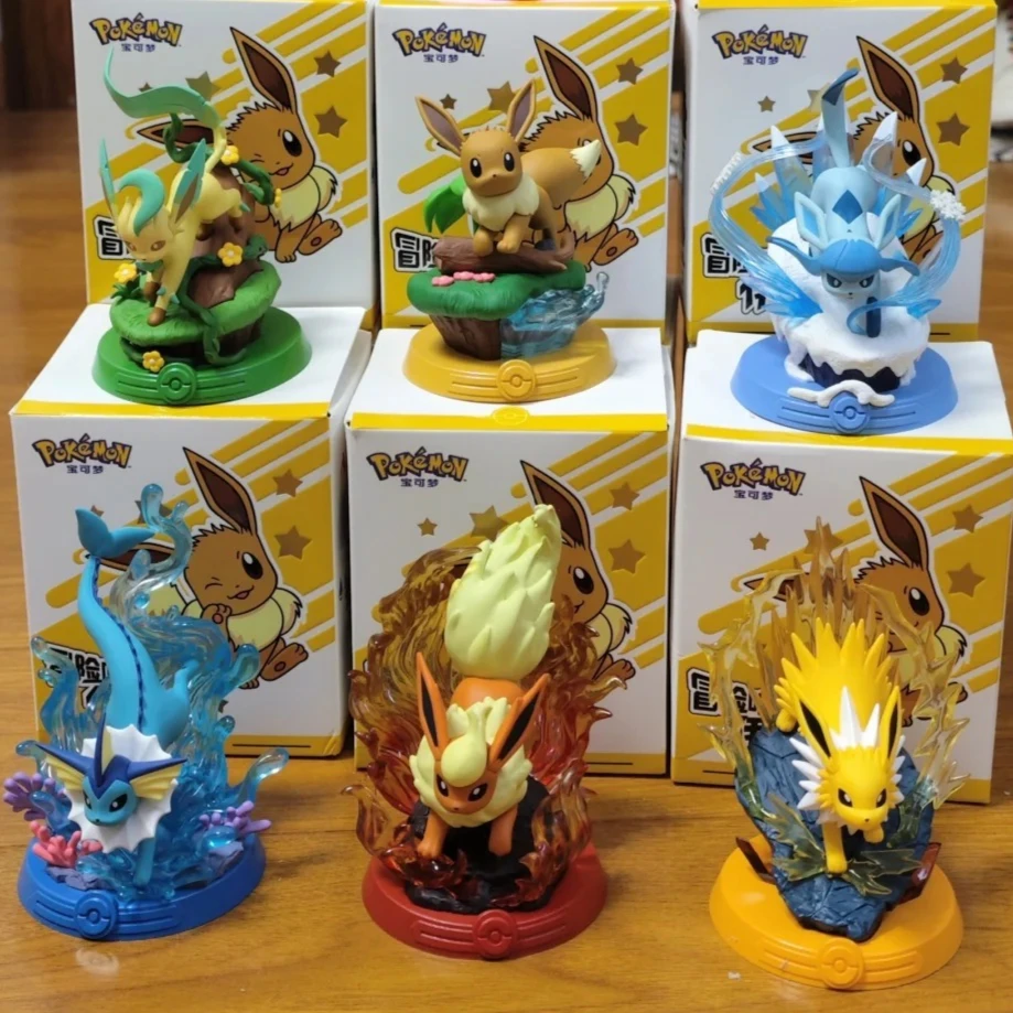 

Adventure Eevee Blind Box Pokemon Blind Box Action Figure Mystery Box Collectible Model Surprise Home Decoration Birthday Gift
