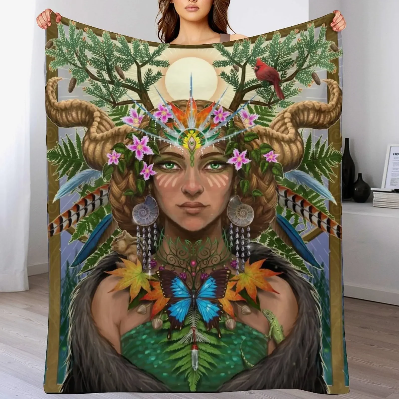

Divine Gaia Throw Blanket Beach bed plaid Blankets Sofas Of Decoration Sofa Blankets