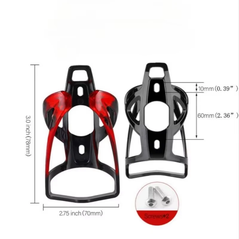 2PCS Bicycle Bottle Cages MTB Road Bicycle Water Bottle Holder Colorful Lightweight Cycling Bottle Bracket Bicycle Accessory