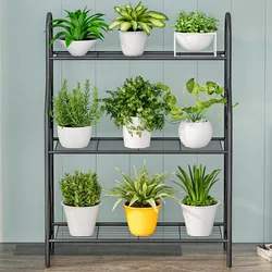 Simple Shoe Rack 3-layer Multifunctional Iron Art Modern Economical Assembly Flower Stand Planters for Indoor Plants Pot Stands