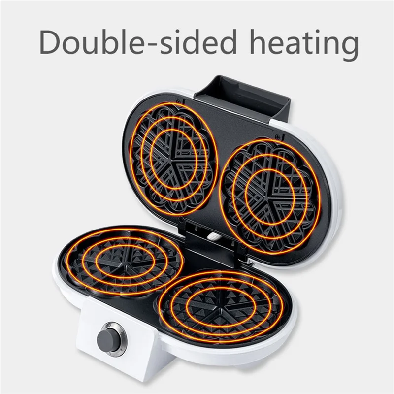 

Heated Breakfast Maker Double-Plate Waffle Maker Multifunctional Breakfast Maker EU Plug