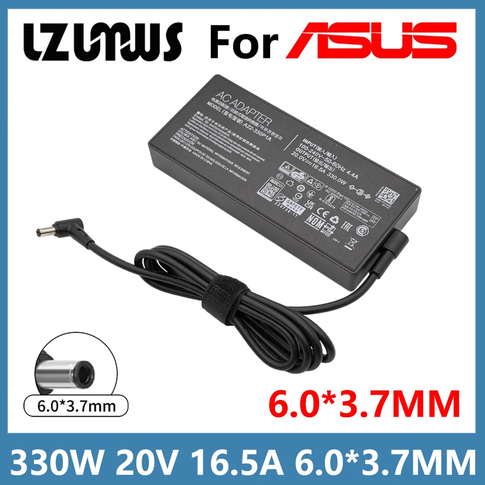 

330W Laptop Charger for ASUS ROG Strix Scar 17/18, Zephyrus Duo 16 (G733PY, G733CX, G834JY) - A21-330P1A Power Adapter 20V 16.5A