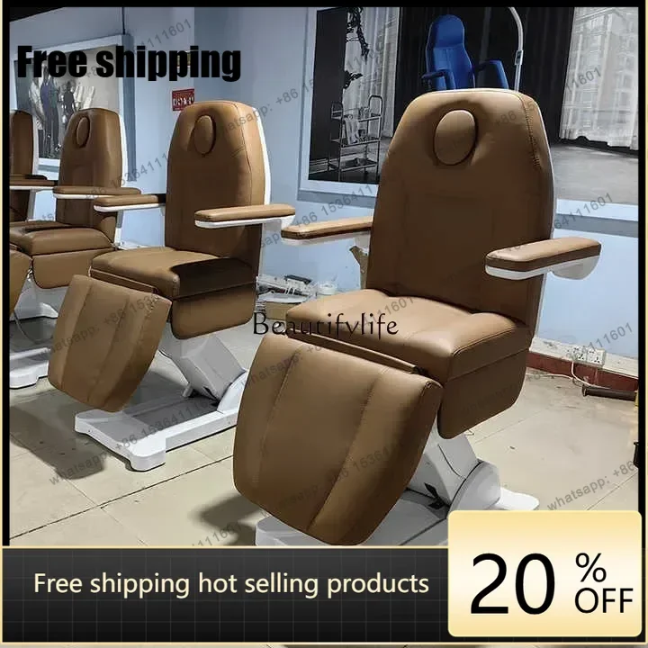 hot *Electric beauty bed, facial tattoo chair, examination and treatment bed