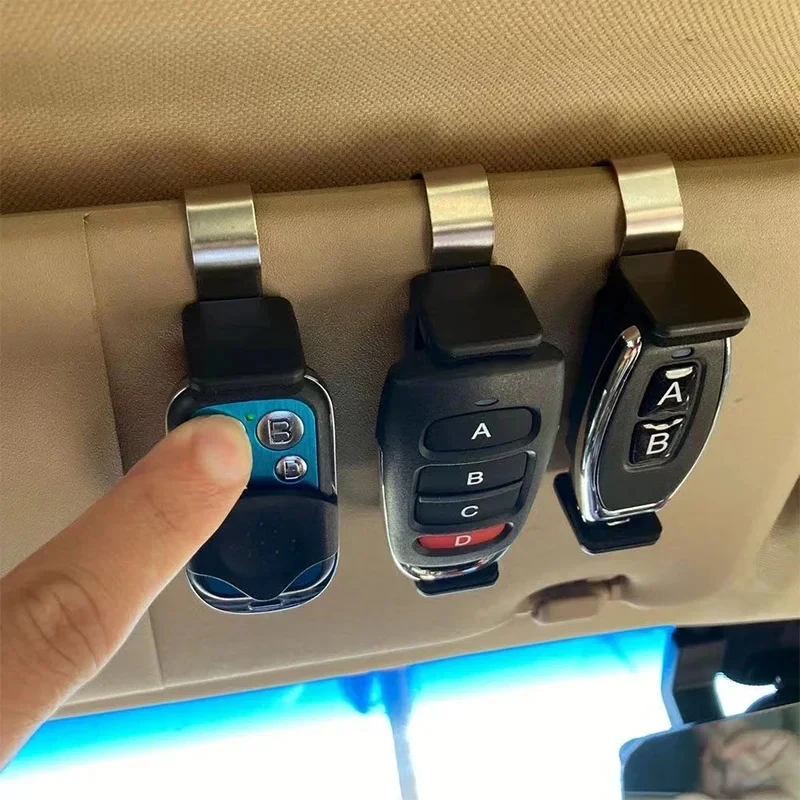 Universal Garage Door Gate Remote Sun Visor Clip Holder 47-68mm Car Remote Keychain Quick Install Opener Bracket image 2