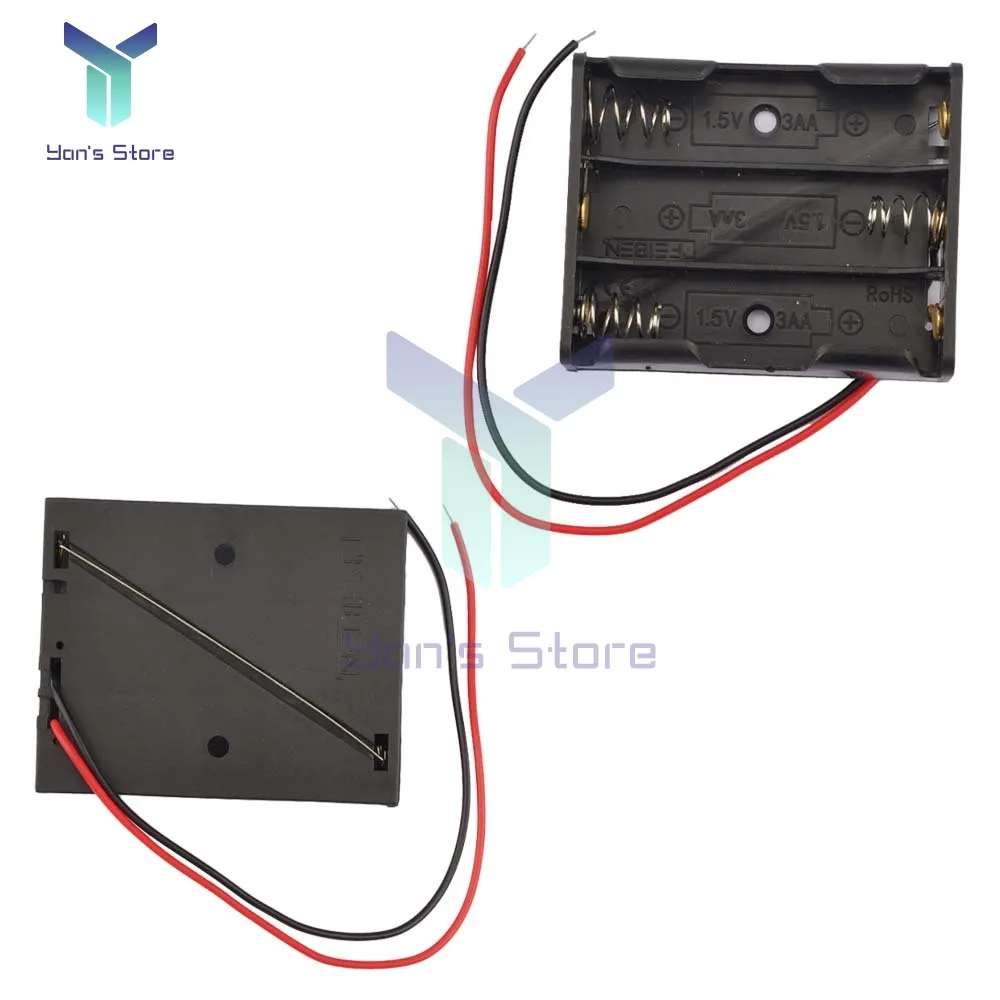 1/2/3/4/6 Slot AA Battery Case AA Battery Box AA Battery Holder Spring Plastic AA DIY Leads With 1 2 3 4 6 Slots Drop shipping