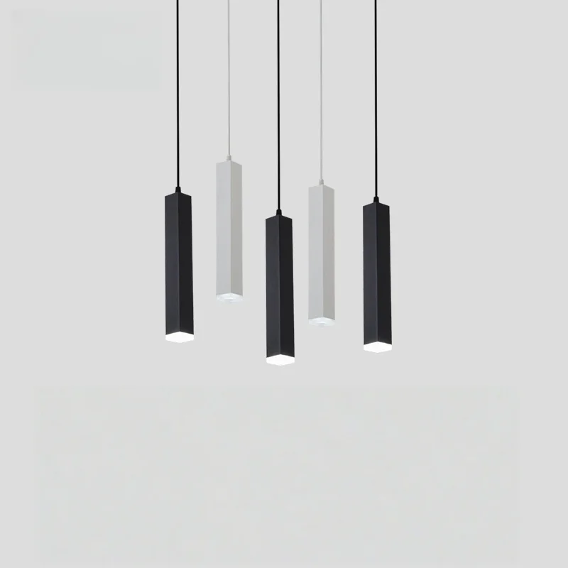 400mm Width Square LED Pendant Lights New Design Indirect Linear Spotlights for Restaurant Hotel Bar Decorative Chandelier