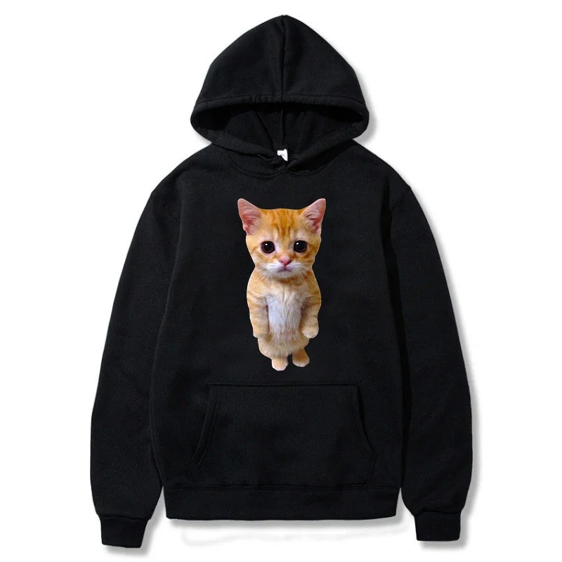 2024 Autunm Funny Cat Printed Women Casual Multi-color Hoodies Women Men Harajuku Pullover Girl Boy Casual Fashion Clothes Tops