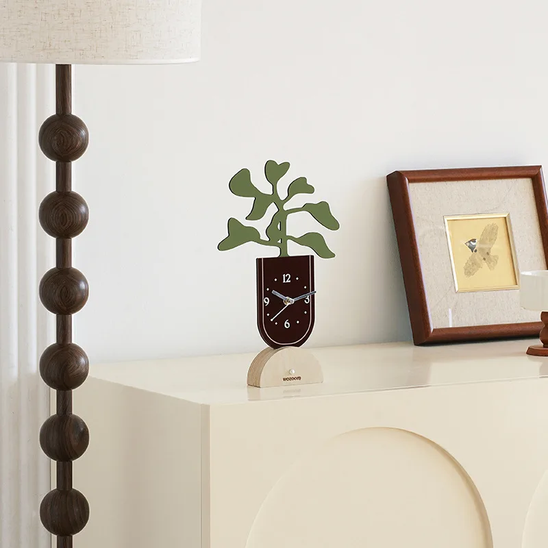 

Creative Bonsai Clock Ornament Home Decor Miniature Models Desktop Display for Living Room TV Cabinet Entranceway Decor