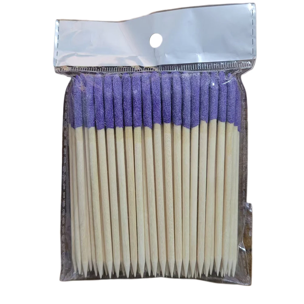 100 Pack Frosted Sanding Rods Wood Handle 280 Grit Polishing For Fine Detailing Wood Models Jewelry Making Hand Tools