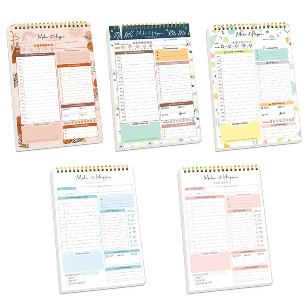 

52 Sheets To Do List Notepad Easy Tear-off Portable Schedules Journal Time Schedule Self-Disciplined A5 Agenda Planner Agenda