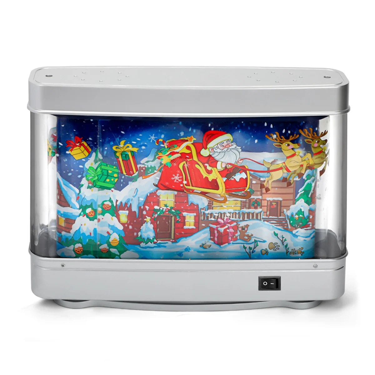 

AB51 LED Fish Tank Night Light Aquarium Decor Christmas Theme Decorative Table Lamp for Home, Office, Bedroom UK Plug