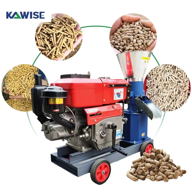Cattle Feed Pellet Machine with Water-Cooled Engine for Large Livestock Farm Output