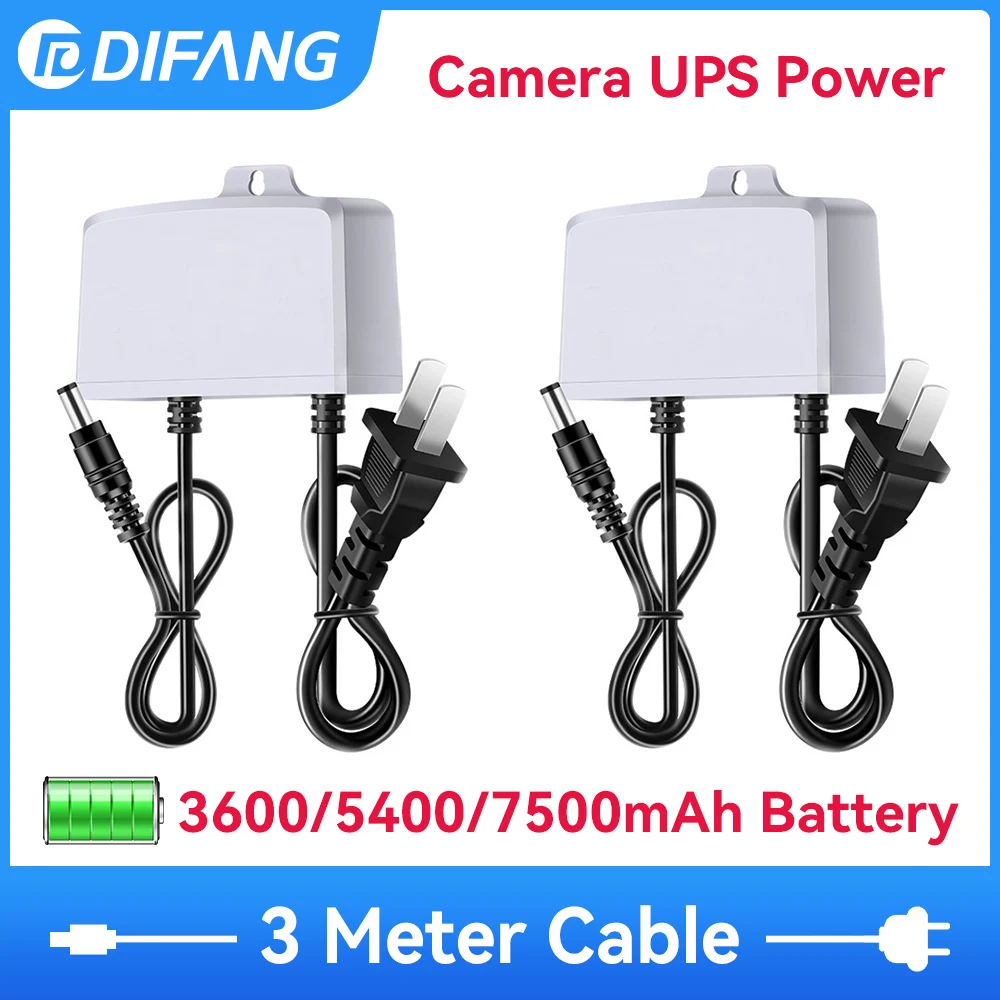 Factory Battery UPS Power Adapter DC12V For CCTV Security Camera Router UPS Power Supply Power Outage Battery Backup l