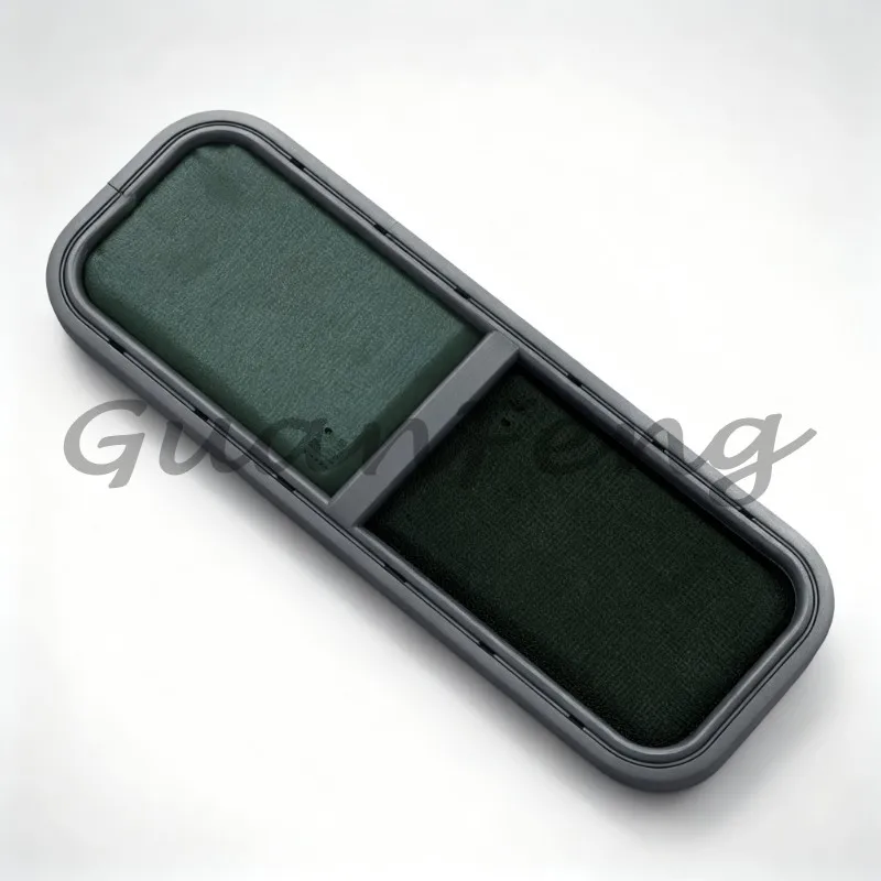 900x300mm RV Sliding Round Corner Window, Black Tempered Glass Window with Shade for Camper Trailer