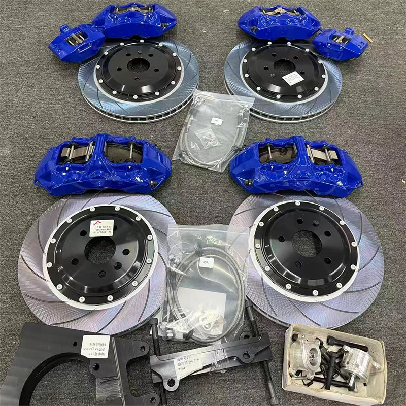 Factory Custom GT6 GT4 EPB Brake Caliper Kit with 380mm Slotted Brake Discs for Passat  Tiguan  Touareg   Audi A4