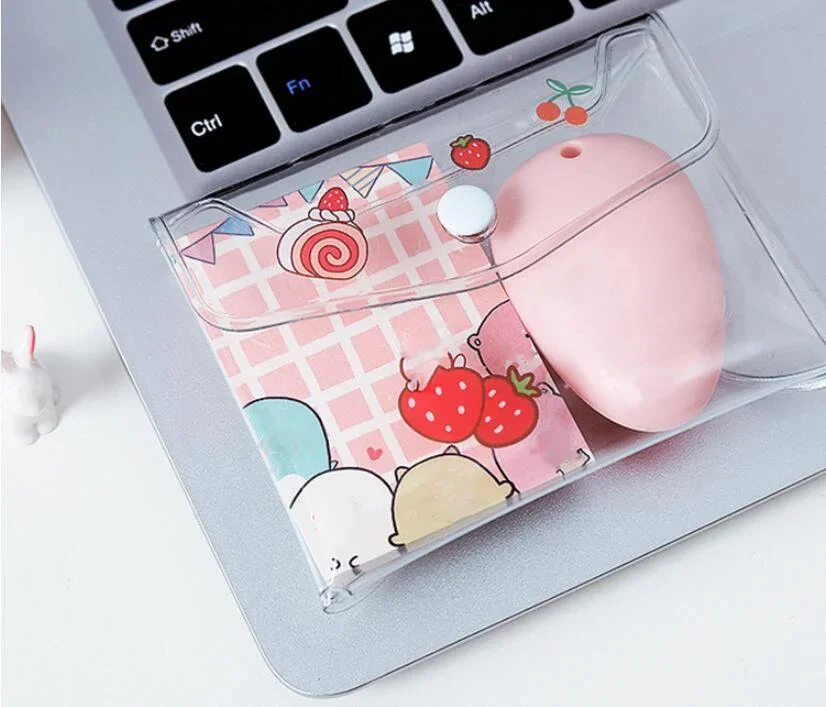 Korean Travel Makeup Bag Cosmetic Pouch Cute PVC Transparent Storage Small Large Clear Makeup Bag Brush Mini Organizer Set