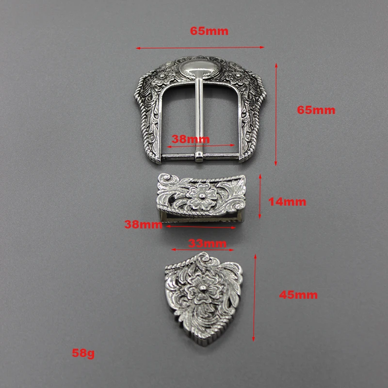 1Set 38mm Metal Pin Buckles Vintage Carved Pattern Buckle Women Belt Buckle Retro Jeans Dress Waistband DIY Accessories