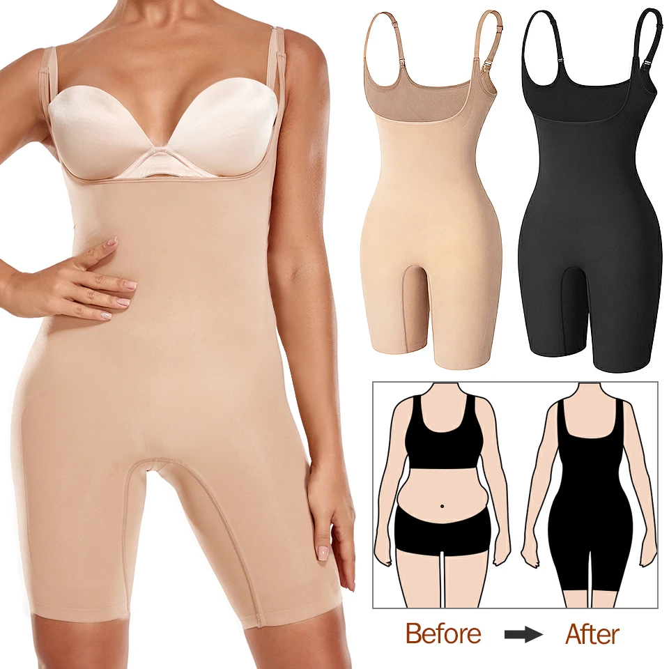Body modelujące całe ciało Fajas Colombianas bezszwowe damskie body wyszczuplające talię, modelujące sylwetkę, podnoszące pośladki, gorset — zdjęcie 2