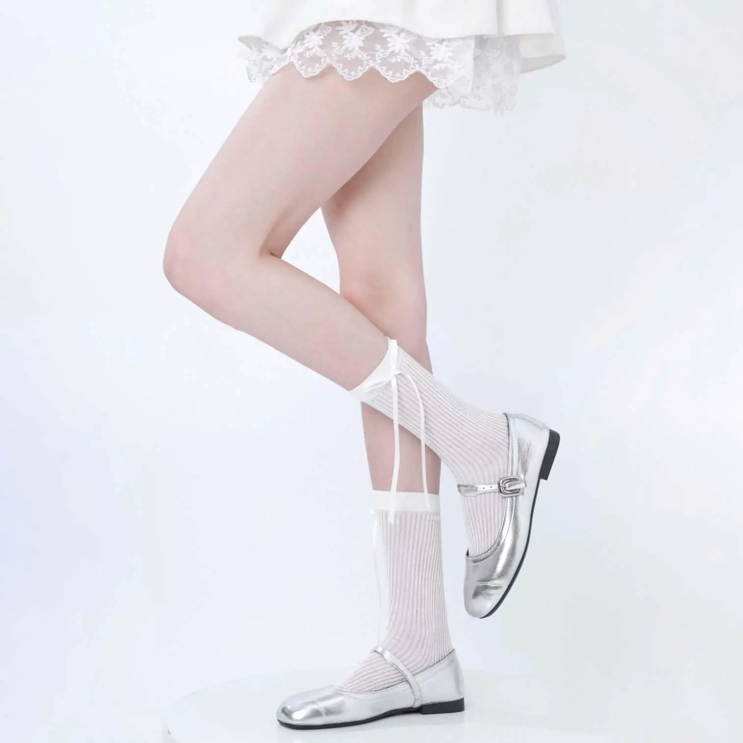 Japanese Style JK Pure Black Short Tube Socks Women's Spring Summer Thin Simple Stripe Bubble Socks Match Mary Jane Small Lea...