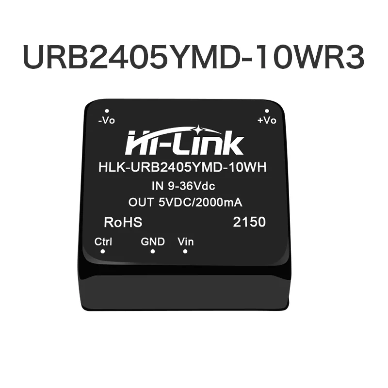 2pcs/lot Free Shipping Hi-Link 10W DC/DC converter 24V to 5V 2A step down transformer URB2405YMD-10WR3 DC DC power supply