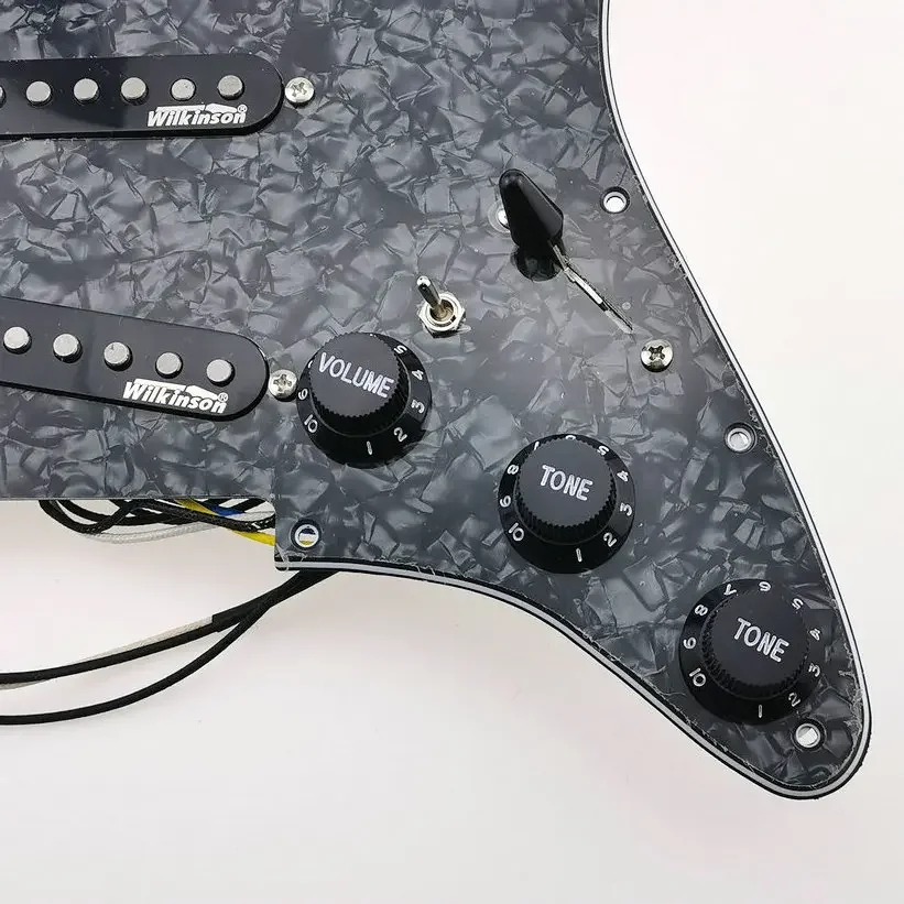 Guitar Pickups  7-Way type fully loaded pickguard Wilkinson WVS 60's Alnico5 SSS Single Coil