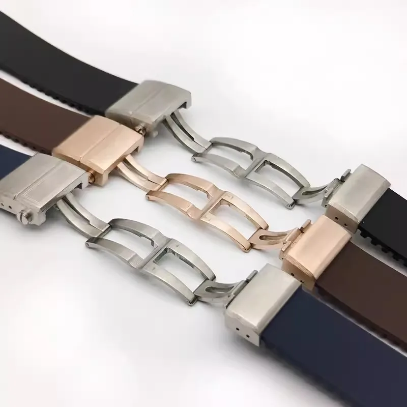 25 مللي متر * 12 مللي متر مقاوم للماء حزام ساعة من المطاط السيليكوني أسود بني أزرق حزام (استيك) ساعة ل أوليس ناردين البحرية غواص الساعات