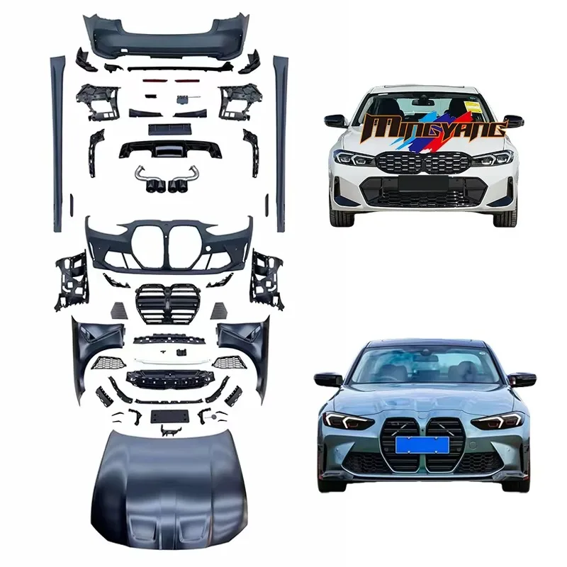 【2026】New PP Plastic G20 G28 LCI Upgrade M3 G80 Design Car Bumper Hood Side Skirt Body Kit With Clips For 2023 For 3 Series