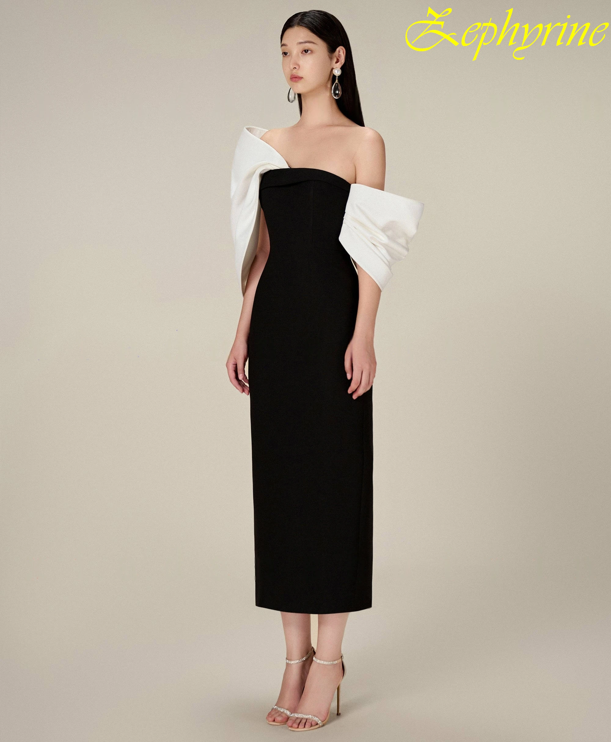 تخصيص مستقيم قارب الرقبة أزياء أنيقة مساء اللباس حساسة مزاجه حزب أثواب عالية الجودة فساتين مناسبة مخصصة